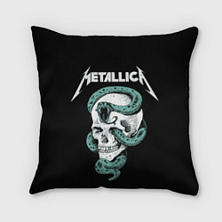 Подушка квадратная Metallica, цвет: 3D-принт