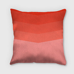 Подушка квадратная Персиковый Градиент, цвет: 3D-принт