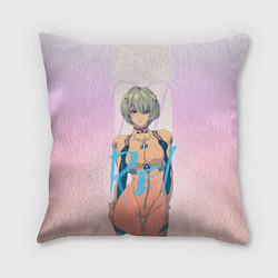 Подушка квадратная Rei Ayanami, цвет: 3D-принт