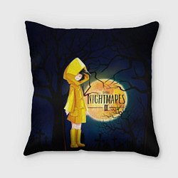 Подушка квадратная Little Nightmares 2, цвет: 3D-принт