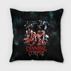 Подушка квадратная Cannibal Corpse, цвет: 3D-принт
