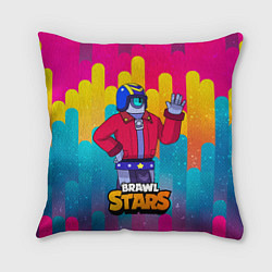 Подушка квадратная STU СТУ Brawl Stars, цвет: 3D-принт