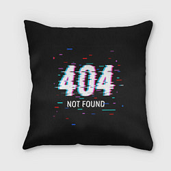 Подушка квадратная Глитч 404, цвет: 3D-принт