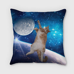 Подушка квадратная Кисулькин в космосе, цвет: 3D-принт