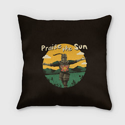 Подушка квадратная Восхваляя солнце, цвет: 3D-принт