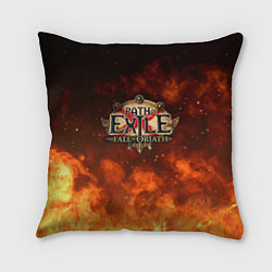Подушка квадратная Path of Exile Logo Путь изгнанника Лого Z, цвет: 3D-принт