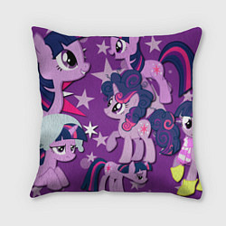 Подушка квадратная Twilight Sparkle, цвет: 3D-принт