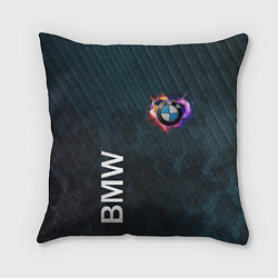 Подушка квадратная BMW Heart Grooved Texture, цвет: 3D-принт