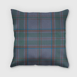 Подушка квадратная Шотландская клетка, тартан, цвет: 3D-принт