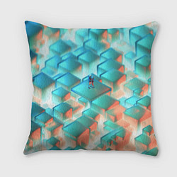 Подушка квадратная Пара, цвет: 3D-принт