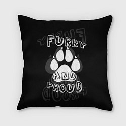 Подушка квадратная Furry proud