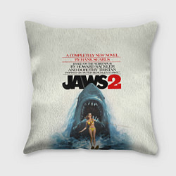 Подушка квадратная Jaws 2, цвет: 3D-принт