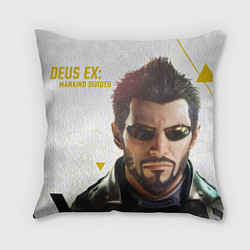 Подушка квадратная Deus ex MD, цвет: 3D-принт