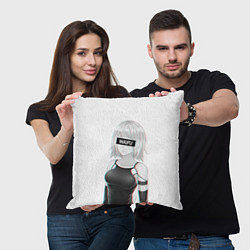 Подушка квадратная A2 WAIFU, цвет: 3D-принт — фото 2