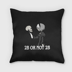 Подушка квадратная 2B OR NOT 2B, цвет: 3D-принт
