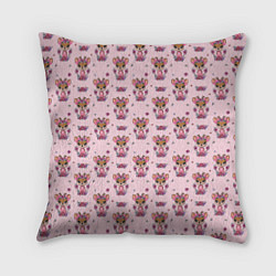 Подушка квадратная Милая олениха, цвет: 3D-принт