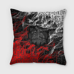 Подушка квадратная Викинги, цвет: 3D-принт