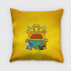 Подушка квадратная Simpsons nation, цвет: 3D-принт
