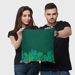 Подушка квадратная Мои джунгли, цвет: 3D-принт — фото 2