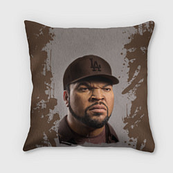 Подушка квадратная Ice Cube Айс Куб Z, цвет: 3D-принт