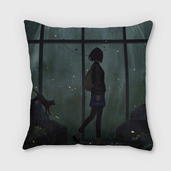 Подушка квадратная Anime Girl, цвет: 3D-принт