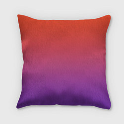 Подушка квадратная Оранжевый и Фиолетовый, цвет: 3D-принт