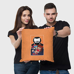 Подушка квадратная Boyfriend, Girlfriend, Tankman, цвет: 3D-принт — фото 2