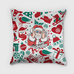 Подушка квадратная Merry Christmas3D, цвет: 3D-принт
