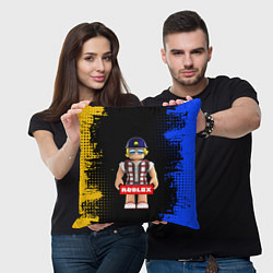 Подушка квадратная ROBLOX РОБЛОКС Z, цвет: 3D-принт — фото 2