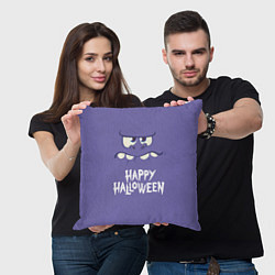 Подушка квадратная HAPPY HALLOWEEN, цвет: 3D-принт — фото 2