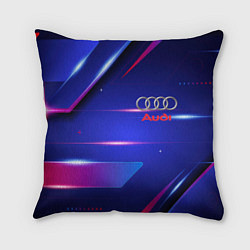 Подушка квадратная Ауди Audi синива, цвет: 3D-принт