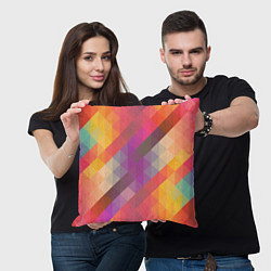Подушка квадратная Vivid gradient, цвет: 3D-принт — фото 2