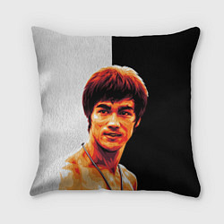 Подушка квадратная Jeet Kune Do, цвет: 3D-принт