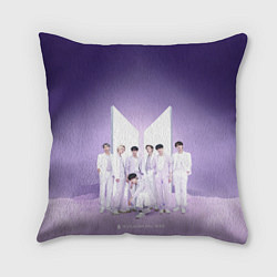Подушка квадратная BTS Purple, цвет: 3D-принт
