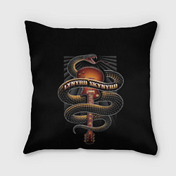 Подушка квадратная LYNYRD SKYNYRD SNAKE, цвет: 3D-принт
