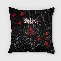 Подушка квадратная Slipknot Rock Слипкнот Музыка Рок Гранж, цвет: 3D-принт