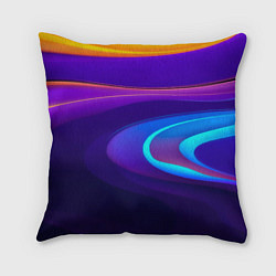 Подушка квадратная Аква принт, цвет: 3D-принт