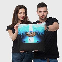 Подушка квадратная MOBILE LEGENDS BANG BANG МОБА ЛЕГЕНДС, цвет: 3D-принт — фото 2