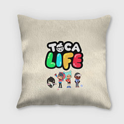 Подушка квадратная Toca Life: Persons, цвет: 3D-принт