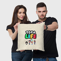 Подушка квадратная Toca Life: Persons, цвет: 3D-принт — фото 2