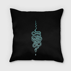 Подушка квадратная Вьющаяся змея, цвет: 3D-принт