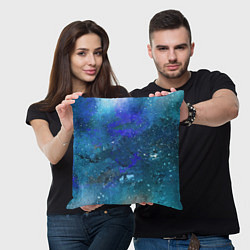 Подушка квадратная Космическое облако, цвет: 3D-принт — фото 2
