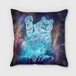 Подушка квадратная Звездный тигр, цвет: 3D-принт