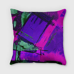 Подушка квадратная Фиолетово!, цвет: 3D-принт