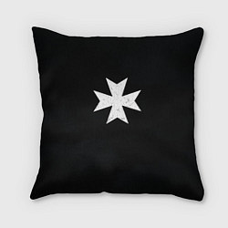 Подушка квадратная Черные Храмовники раскраска доспеха, цвет: 3D-принт