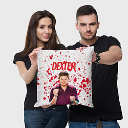 Подушка квадратная Декстер Dexter, цвет: 3D-принт — фото 2