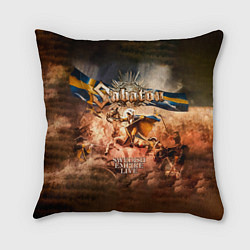 Подушка квадратная Swedish Empire Live - Sabaton, цвет: 3D-принт