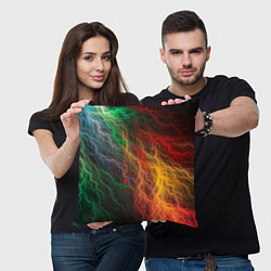 Подушка квадратная Цветной разряд, цвет: 3D-принт — фото 2