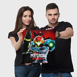 Подушка квадратная Metroid Dread, цвет: 3D-принт — фото 2