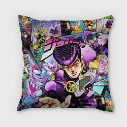 Подушка квадратная JoJos Bizarre Adventure: Josuke, цвет: 3D-принт